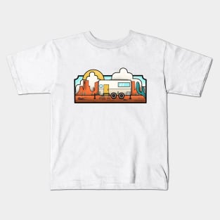 Campervan painting art Kids T-Shirt